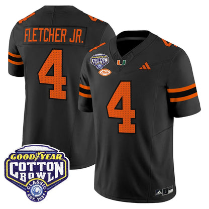 Miami College Football Stitched Jersey 2026 - Cotton Bowl Patch - GloryGearUS