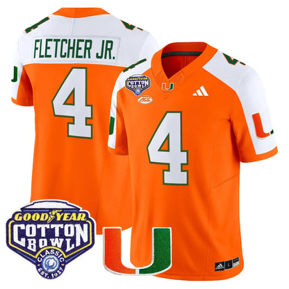 Miami College Football Stitched Jersey 2026 - Cotton Bowl Patch - GloryGearUS