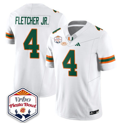 Miami College Football Stitched Jersey 2026 - Fiesta Bowl Patch - GloryGearUS