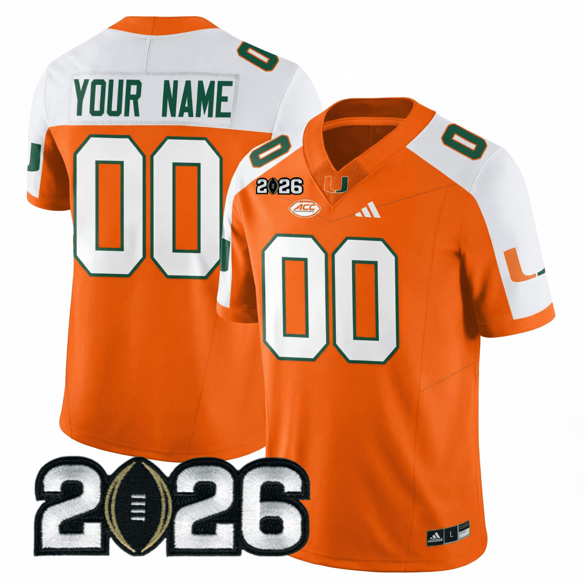 Miami College Football Stitched Jersey - 2026 CFP Patch - GloryGearUS