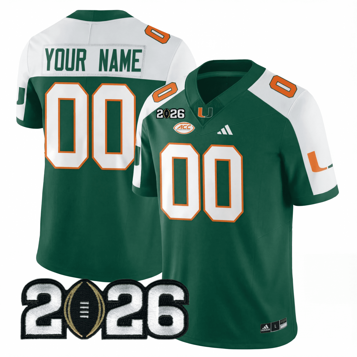 Miami College Football Stitched Jersey - 2026 CFP Patch - GloryGearUS