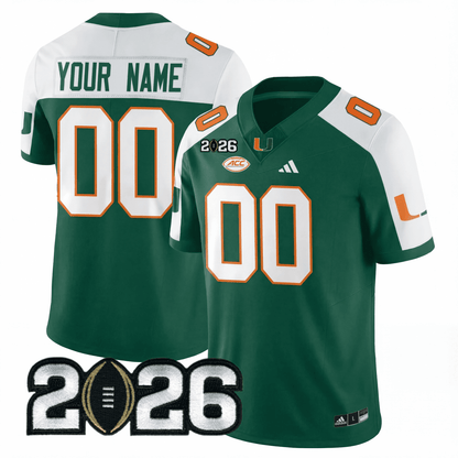 Miami College Football Stitched Jersey - 2026 CFP Patch - GloryGearUS