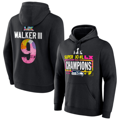 SEA Super Bowl LX Champions Custom Hoodie - GloryGearUS