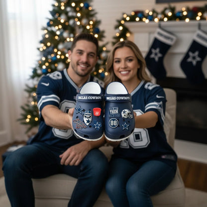 🎁 D.Cowboys 2025 Crocs With Charms - Tober Gifts