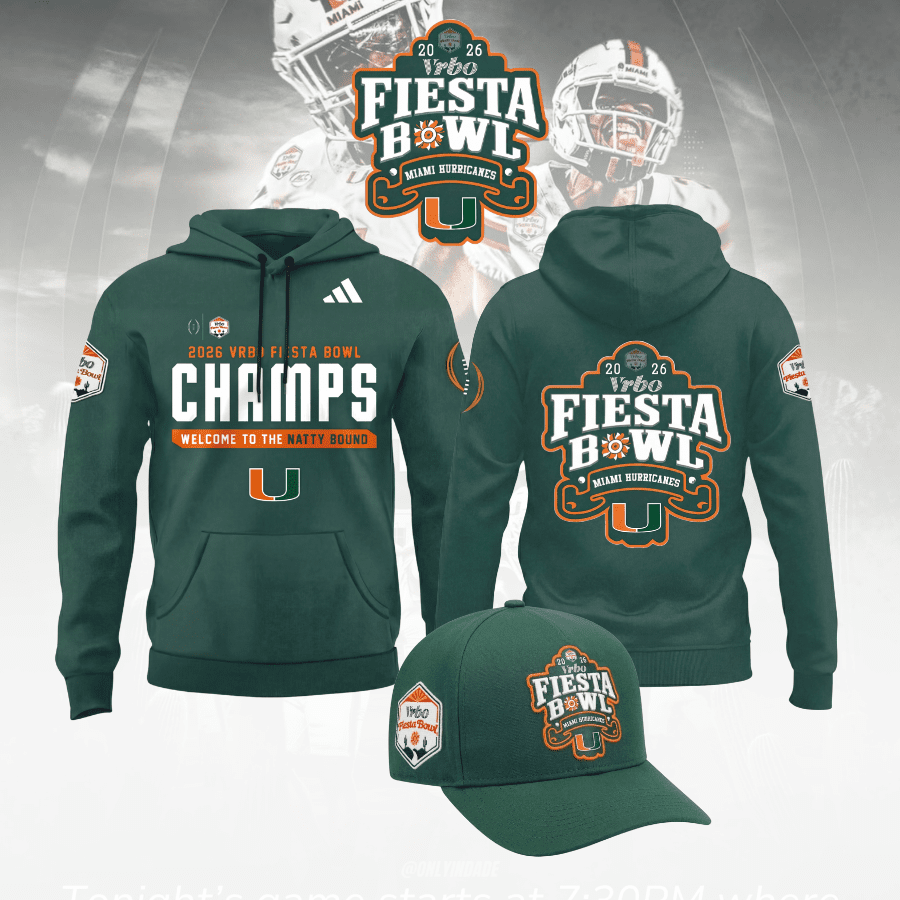 Miami College Football Fiesta Bowl Champions - Hoodie Combo - GloryGearUS