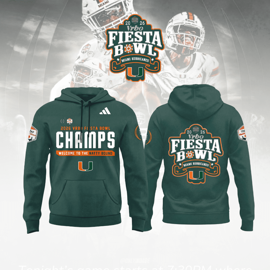 Miami College Football Fiesta Bowl Champions - Hoodie Combo - GloryGearUS