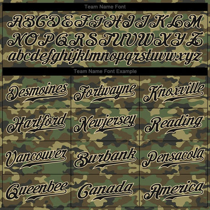 Custom Stitched Camo Black - Cream Sports Pullover Sweatshirt Salute To Service Hoodie - GloryGearUS
