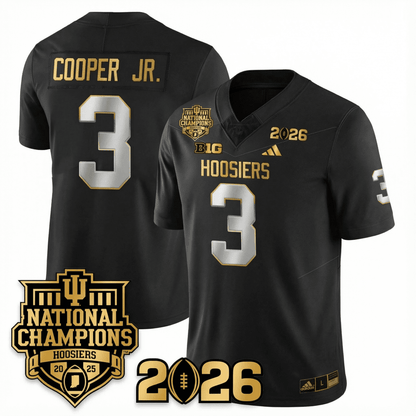 Indiana College Football Gold Edition Jersey - 2026 CFP vs National Champions Patch - GloryGearUS