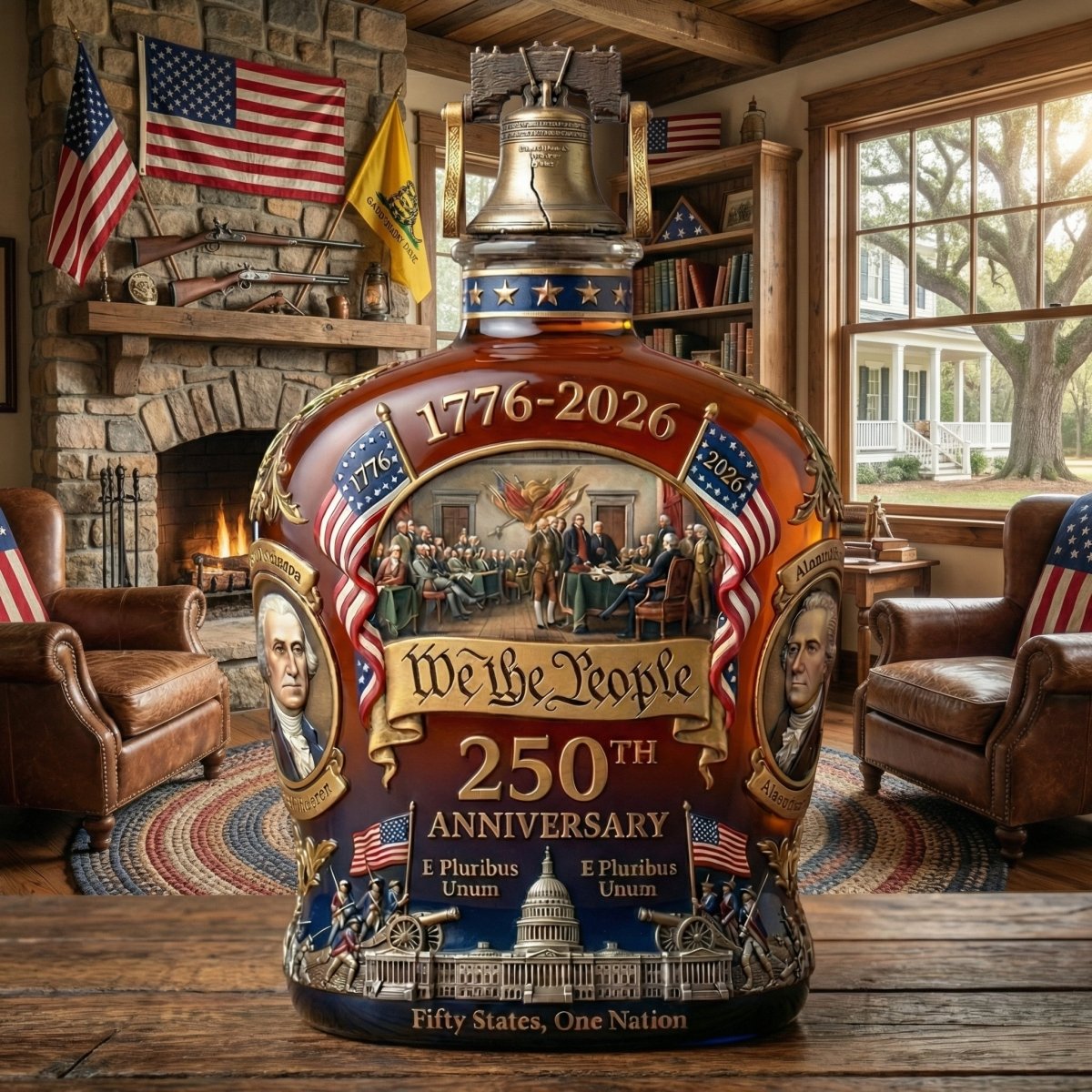 America 250th Anniversary Whiskey Bottle - GloryGearUS