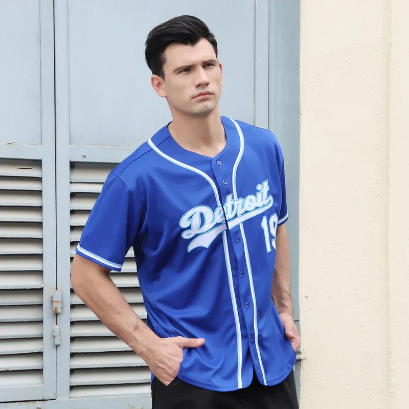 Custom Royal White - Light Blue Baseball Stitched Jersey - GloryGearUS